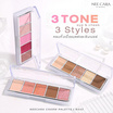 Nee Cara พาเลทตาและแก้ม Charm Palette N443 2 กรัมx5