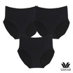 Wacoal Panty กางเกงในรูปทรง SHORT แบบเต็มตัว รุ่น WU4T34 สีดำ Set 3 ชิ้น