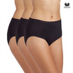 Wacoal Panty กางเกงในรูปทรง SHORT แบบเต็มตัว รุ่น WU4T34 สีดำ Set 3 ชิ้น