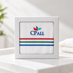 กล่องของขวัญ ผ้าเช็ดผม CP ALL สีขาว ขนาด 15x30นิ้ว