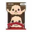 ผ้าขนหนูเช็ดผม monchhichi 15x30 นิ้ว สีแดงลายจุด TW06