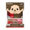 ผ้าขนหนูเช็ดผม monchhichi 15x30 นิ้ว สีแดงลายจุด TW06