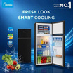 Midea ตู้เย็น 2 ประตู ขนาด 7.2Q รุ่น MDRT294FG30TH-สีดำ