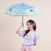 ร่มพับ 3 ตอน ฝีพระหัตถ์ น้องหวานใจ สีฟ้า