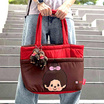 กระเป๋าสะพายนุ่มนิ่ม 7-Eleven Monchhichi ลายโบว์ (สีน้ำตาล-แดง)