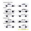 Majorette ชุดโมเดลรถ Nissan จำนวน 5 คัน