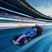 Majorette เซตจำลองโชว์รูมรถ Motosport Alpine พร้อมโมเดลรถ 1 คัน
