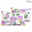 Fluffy หมอนหนุนแพ็กคู่ ลาย Purple Tulip 17x27นิ้ว