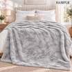HAMPLR ผ้าห่มขนนุ่ม สี Cloud Grey ขนาด 60x80 นิ้ว