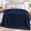 HAMPLR ผ้าห่มขนนุ่ม สี Dark Blue ขนาด 60x80 นิ้ว
