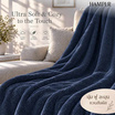 HAMPLR ผ้าห่มขนนุ่ม สี Dark Blue ขนาด 60x80 นิ้ว