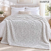HAMPLR ผ้าห่มขนนุ่ม ลาย Grey Leopard 60x80 นิ้ว