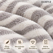 HAMPLR ผ้าห่มขนนุ่ม ลาย Sand Zebra 60x80 นิ้ว