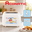 Aconatic shinchan เครื่องปิ้งขนมปัง 2ช่อง รุ่น AN-TT7501