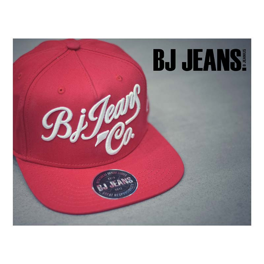 BJ Jeans หมวก snapback สีแดง BJAD-065-29-F | AllOnline