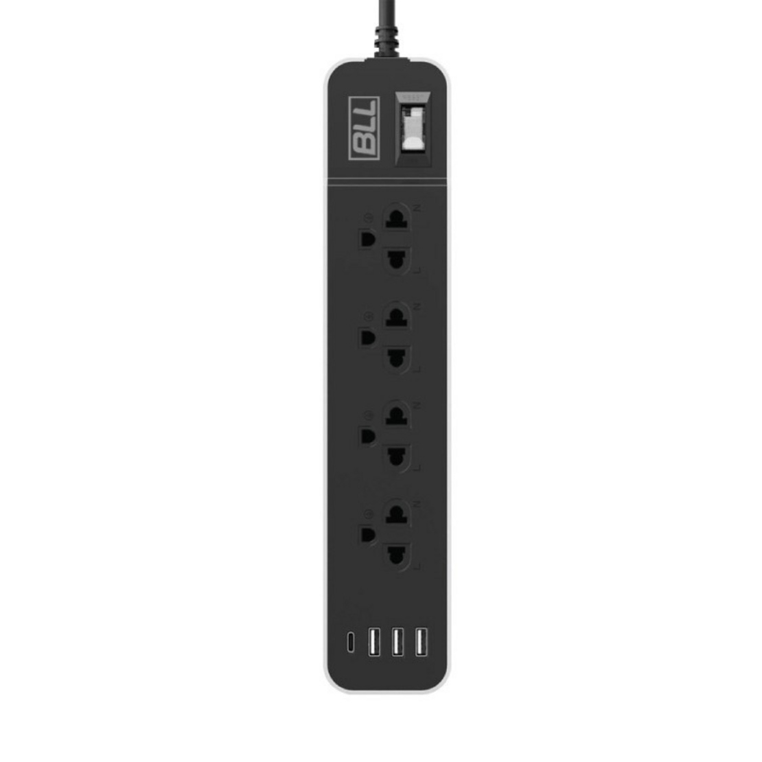 BLL ปลั๊กไฟ รุ่น B87 (4 ช่องเสียบ 1 สวิตซ์ 3 ช่อง USB และ 1 ช่อง Type C ...