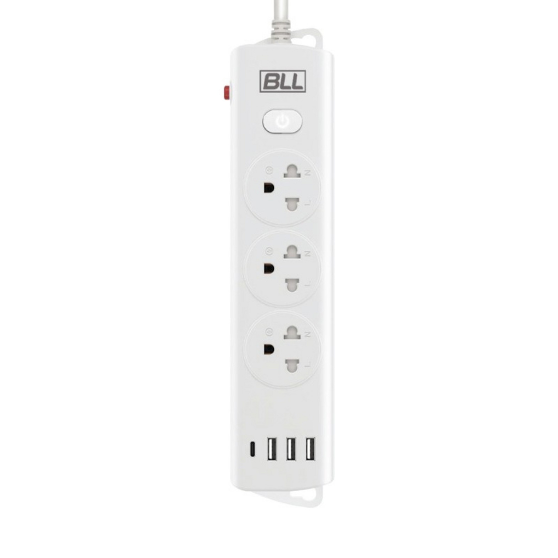 BLL ปลั๊กไฟ รุ่น B89 (3 ช่องเสียบ 1 สวิตซ์ 3 ช่อง USB และ 1 ช่อง Type C ...