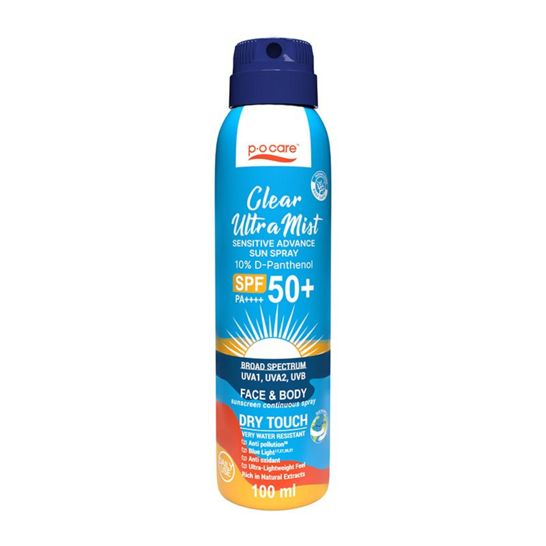 POCARE CLEAR ULTRAMIST SENSITIVE ADVANCE SUN SPRAY SPF50+ PA++++ สเปรย์กันแดด ล็