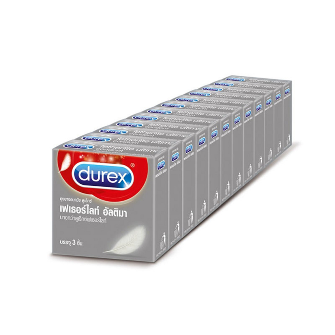 Durex ถุงยางเฟเธอร์ไลท์อัลติมา 1 แพ็ก (12 กล่อง) | Allonline